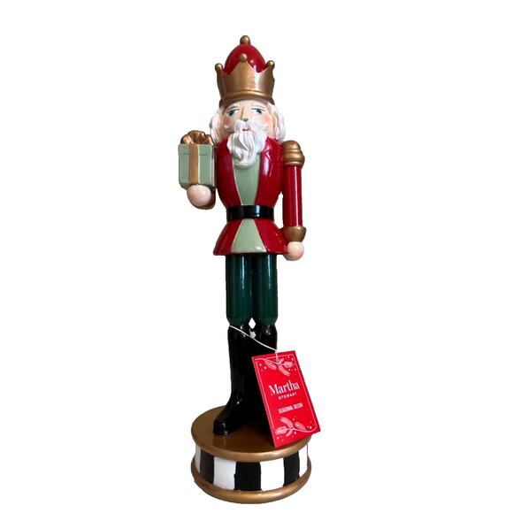 Martha Stewart CHRISTMAS NUTCRACKER 14in Red Green Traditional HOLIDAY Decor